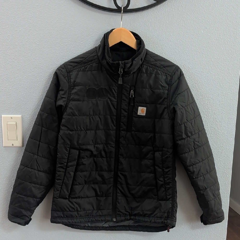 Carhartt Black Quilted 0J2208-W Zip Front Jacket